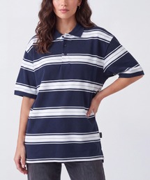 【T23】【Cal Top/キャルトップ】STRIPE POLO SHIRTS
