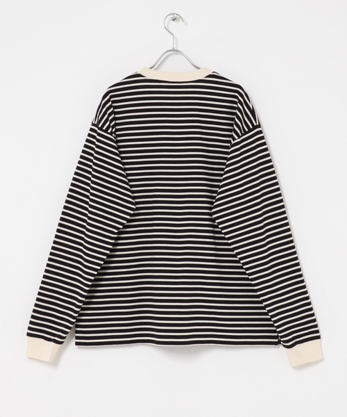 THE GOODLAND MARKET(ザグッドランドマーケット)の「ザ グッドランド マーケット GOOD BORDER L/S TEE(Tシャツ/カットソー・メンズ・ブラック系その他/グレー系その他/パープル系その他/ブラウン系その他・MEDIUM/LARGE)」の18枚目の写真