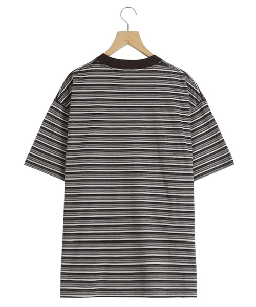 SEDAN ALL-PURPOSE（セダンオールパーパス）の「SEDAN ALL-PURPOSE / セダン オールパーパス：Striped S/S Tee：SD26S-CT07[PIE]（Tシャツ/カットソー・メンズ・ブラウン・L/M）」の2枚目の写真