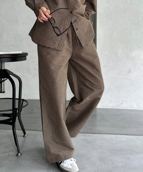 TREOVER(トレオーバー)の「コーディネートの主役になるサッカーパンツ(その他パンツ・レディース・ベージュ系その他/ブラウン系/ブルー系/ベージュ系その他2・FREE)」の20枚目の写真