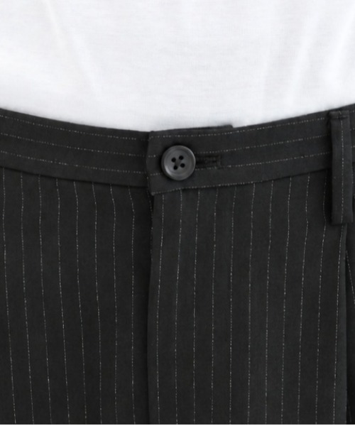STUDIOUS（ステュディオス）の「【STUDIOUS】Stripe Amunzen easy-Slacks（スラックス・メンズ・ブラック/ダークグレー・1/2/3）」の11枚目の写真