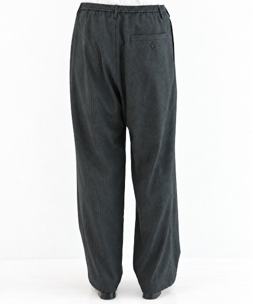STUDIOUS（ステュディオス）の「【STUDIOUS】Stripe Amunzen easy-Slacks（スラックス・メンズ・ブラック/ダークグレー・1/2/3）」の19枚目の写真