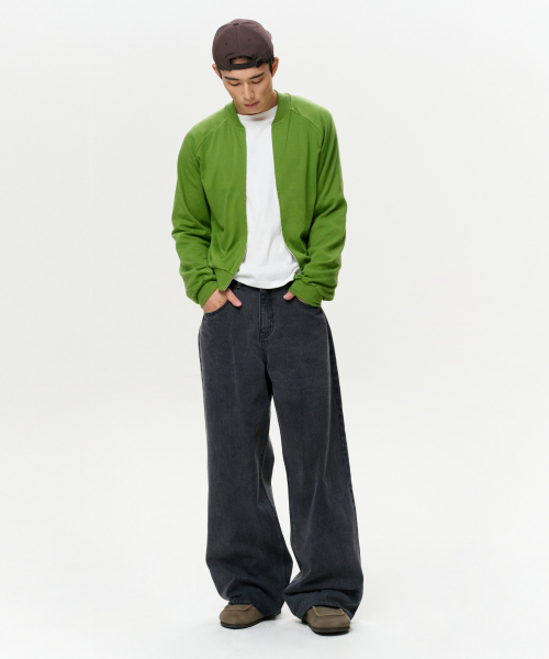 ERA（エラ）の「メンズ ERA ワイドフィット デニムパンツ - ダークグレー（デニムパンツ・メンズ・その他・MEDIUM/LARGE）」の3枚目の写真