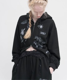 Horse print zip hoodie / セットアップ対応 ホースプリントパーカー
