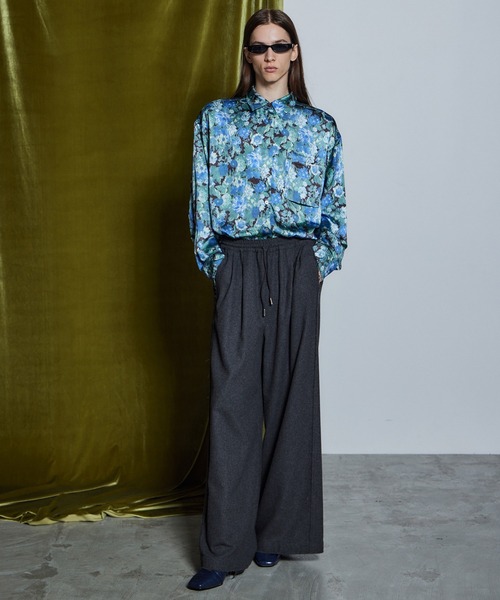 MAISON SPECIAL(メゾンスペシャル)の「【26WINTER PRE-ORDER】Gobelin Flower Print Shirt/ゴブランフラワープリントシャツ(シャツ/ブラウス・レディース・レッド/ブルー・FREE)」の9枚目の写真