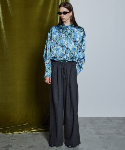 MAISON SPECIAL(メゾンスペシャル)の「【26WINTER PRE-ORDER】Gobelin Flower Print Shirt/ゴブランフラワープリントシャツ(シャツ/ブラウス・レディース・レッド/ブルー・FREE)」の10枚目の写真