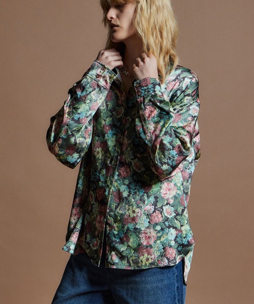 MAISON SPECIAL(メゾンスペシャル)の「【26WINTER PRE-ORDER】Gobelin Flower Print Shirt/ゴブランフラワープリントシャツ(シャツ/ブラウス・レディース・レッド/ブルー・FREE)」の20枚目の写真