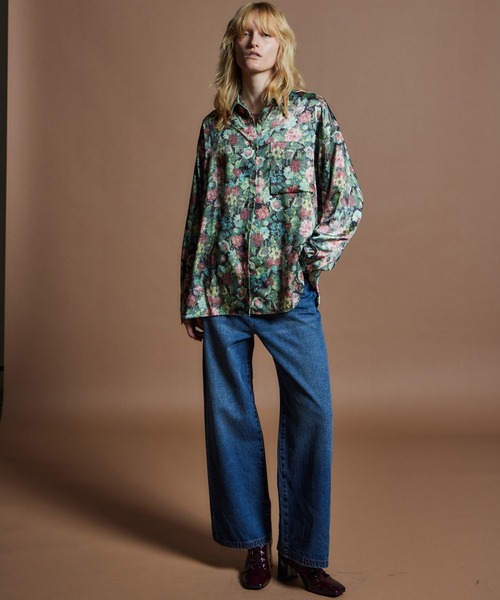 MAISON SPECIAL(メゾンスペシャル)の「【26WINTER PRE-ORDER】Gobelin Flower Print Shirt/ゴブランフラワープリントシャツ(シャツ/ブラウス・レディース・レッド/ブルー・FREE)」の15枚目の写真
