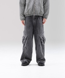 Zip slit Cargo Denim Pants / ジップスリットカーゴデニムパンツ