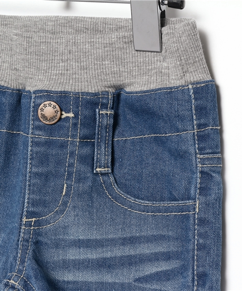 RUGGEDWORKS(ラゲッドワークス)の「ウエストリブデニムショートパンツ(80~140㎝)(デニムパンツ・キッズ・インディゴブルー/ネイビー・80cm/130cm/140cm/120cm/110cm/90cm/100cm)」の6枚目の写真