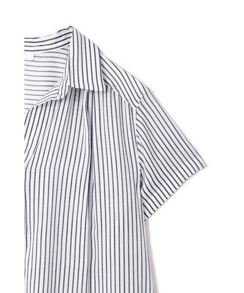 NATURAL BEAUTY BASIC（ナチュラルビューティーベーシック）の「ビエラスキッパー半袖ブラウス（シャツ/ブラウス・レディース・ダークネイビー/ライトグリーン/ホワイト系その他/ベージュ系その他・SMALL/MEDIUM/LARGE）」の8枚目の写真