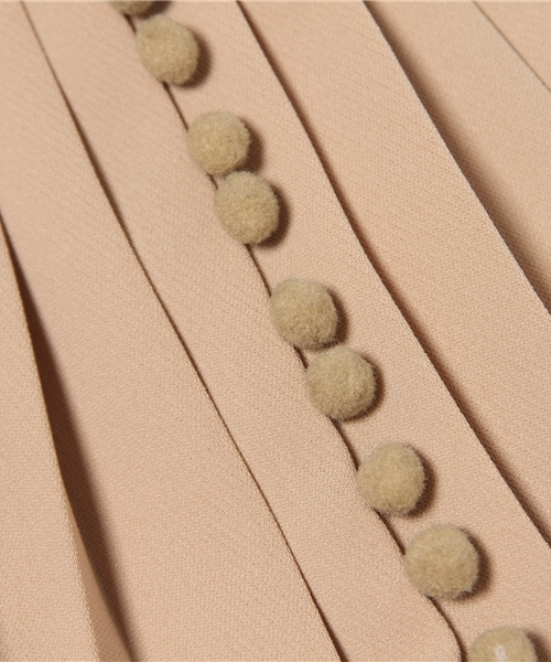 TARO HORIUCHI（タロウ ホリウチ）の「◇TARO HORIUCHI スリットプリーツスカート（スカート・レディース・ベージュ/ホワイト・2）」の10枚目の写真