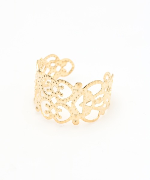 チャイハネ(チャイハネ)の「【チャイハネ】OPENWORK RING / 透かし模様リング(リング・レディース・シルバー/ゴールド・FREE)」の2枚目の写真