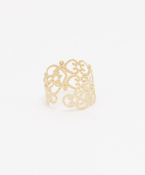 チャイハネ(チャイハネ)の「【チャイハネ】OPENWORK RING / 透かし模様リング(リング・レディース・シルバー/ゴールド・FREE)」の4枚目の写真
