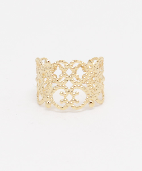 チャイハネ(チャイハネ)の「【チャイハネ】OPENWORK RING / 透かし模様リング(リング・レディース・シルバー/ゴールド・FREE)」の5枚目の写真