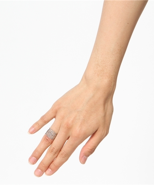 チャイハネ(チャイハネ)の「【チャイハネ】OPENWORK RING / 透かし模様リング(リング・レディース・シルバー/ゴールド・FREE)」の8枚目の写真