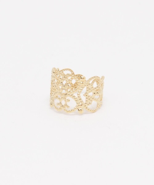 チャイハネ(チャイハネ)の「【チャイハネ】OPENWORK RING / 透かし模様リング(リング・レディース・シルバー/ゴールド・FREE)」の9枚目の写真
