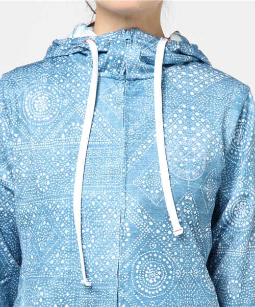 BILLABONG(ビラボン)の「BILLABONG レディース【ACTIVE】トレーニングUVジップパーカ(パーカー・レディース・ブルー/ブラック/インディゴブルー・LARGE/MEDIUM)」の4枚目の写真