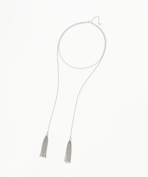 Jouete(ジュエッテ)の「チョーカー タッセル(チョーカー・レディース・シルバー・FREE)」の2枚目の写真