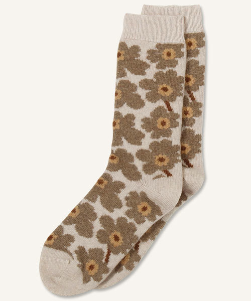 marimekko（マリメッコ）の「UNIKKO / UMINA ANKLE SOCKS （ソックス/靴下・レディース・レッド/ブルー/ダークグレー/ベージュ・40/37/34）」の3枚目の写真