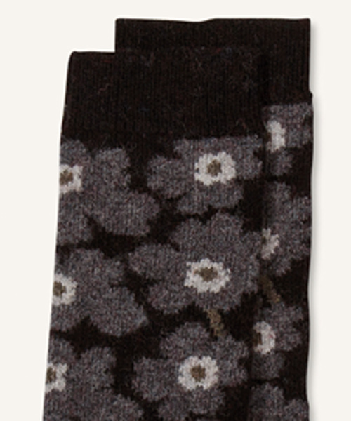 marimekko（マリメッコ）の「UNIKKO / UMINA ANKLE SOCKS （ソックス/靴下・レディース・レッド/ブルー/ダークグレー/ベージュ・40/37/34）」の6枚目の写真