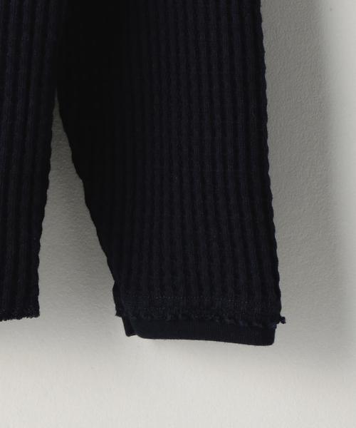 coen(コーエン)の「ビッグワッフルロングスリーブカットソー(Tシャツ/カットソー・メンズ・ネイビー/ホワイト・LARGE/X-LARGE/MEDIUM/SMALL)」の5枚目の写真