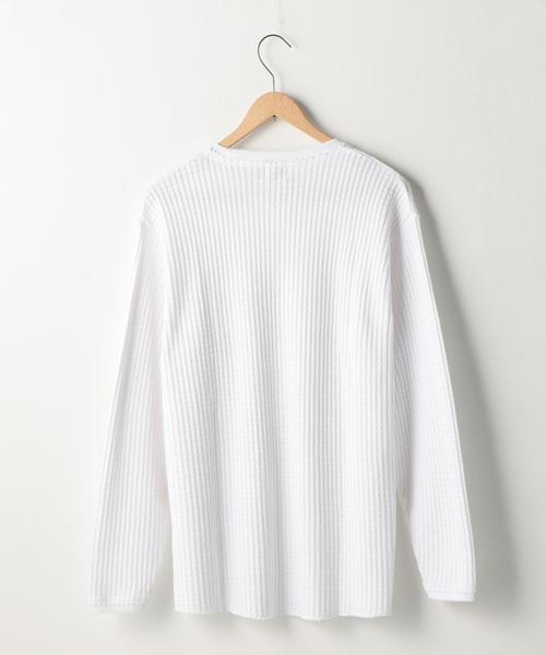 coen(コーエン)の「ビッグワッフルロングスリーブカットソー(Tシャツ/カットソー・メンズ・ネイビー/ホワイト・LARGE/X-LARGE/MEDIUM/SMALL)」の8枚目の写真