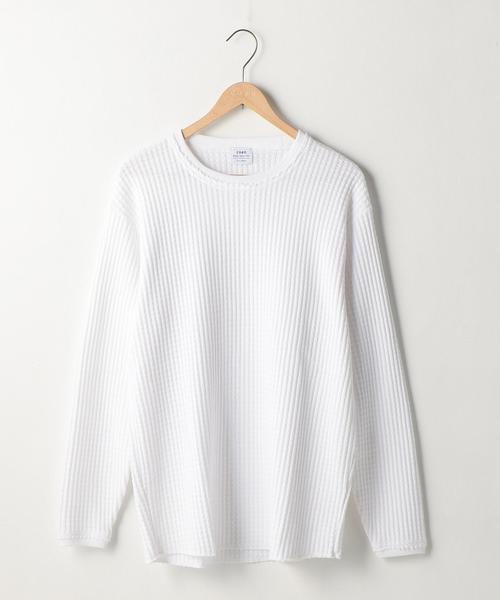 coen(コーエン)の「ビッグワッフルロングスリーブカットソー(Tシャツ/カットソー・メンズ・ネイビー/ホワイト・LARGE/X-LARGE/MEDIUM/SMALL)」の12枚目の写真