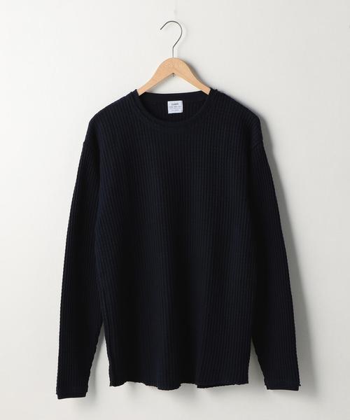 coen(コーエン)の「ビッグワッフルロングスリーブカットソー(Tシャツ/カットソー・メンズ・ネイビー/ホワイト・LARGE/X-LARGE/MEDIUM/SMALL)」の13枚目の写真