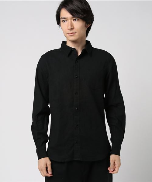 THE CASUAL（カジュアル）の「ストレッチスリム長袖ネルシャツ（シャツ/ブラウス・メンズ・ホワイト/ブラック/ベージュ/ネイビー/グレー/カーキ/モカ/ホワイト系その他/ブラック系その他/グレー系その他/ブルー系その他/レッド系その他/スモークピンク/ホワイト系その他2/ブルー系その他2・S/M/L/XL）」の16枚目の写真