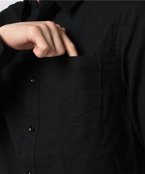 THE CASUAL（カジュアル）の「ストレッチスリム長袖ネルシャツ（シャツ/ブラウス・メンズ・ホワイト/ブラック/ベージュ/ネイビー/グレー/カーキ/モカ/ホワイト系その他/ブラック系その他/グレー系その他/ブルー系その他/レッド系その他/スモークピンク/ホワイト系その他2/ブルー系その他2・S/M/L/XL）」の21枚目の写真