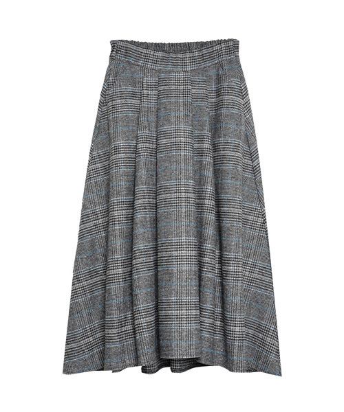 Re:EDIT（リエディ）の「ウールタッチ2パターンチェック柄バックロングフレアスカート（スカート・レディース・ブラウン/ブラック系その他/ブラック/ブラウン系その他・LARGE/MEDIUM/SMALL）」の17枚目の写真