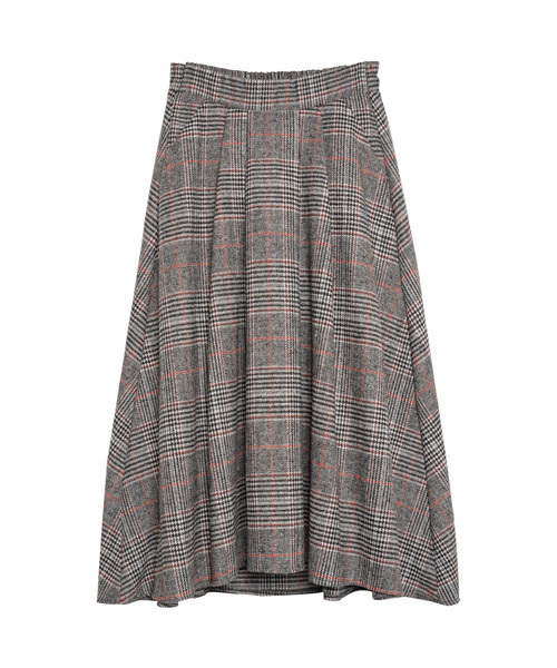 Re:EDIT（リエディ）の「ウールタッチ2パターンチェック柄バックロングフレアスカート（スカート・レディース・ブラウン/ブラック系その他/ブラック/ブラウン系その他・LARGE/MEDIUM/SMALL）」の21枚目の写真