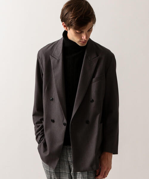 BEAUTY&YOUTH UNITED ARROWS（ビューティーアンドユースユナイテッドアローズ）の「【WEB限定】 by TR ツイル ダブル 4B ジャコット（テーラードジャケット・メンズ・ブラック/ダークグレー・SMALL/LARGE/MEDIUM）」の9枚目の写真