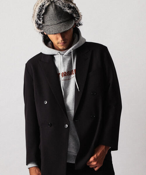 BEAUTY&YOUTH UNITED ARROWS（ビューティーアンドユースユナイテッドアローズ）の「【WEB限定】 by TR ツイル ダブル 4B ジャコット（テーラードジャケット・メンズ・ブラック/ダークグレー・SMALL/LARGE/MEDIUM）」の3枚目の写真