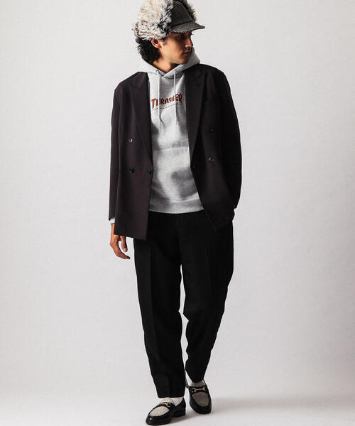 BEAUTY&YOUTH UNITED ARROWS（ビューティーアンドユースユナイテッドアローズ）の「【WEB限定】 by TR ツイル ダブル 4B ジャコット（テーラードジャケット・メンズ・ブラック/ダークグレー・SMALL/LARGE/MEDIUM）」の4枚目の写真