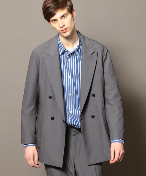 BEAUTY&YOUTH UNITED ARROWS（ビューティーアンドユースユナイテッドアローズ）の「【WEB限定】 by TR ツイル ダブル 4B ジャコット（テーラードジャケット・メンズ・ブラック/ダークグレー・SMALL/LARGE/MEDIUM）」の8枚目の写真