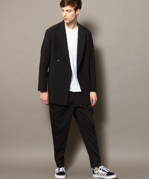 BEAUTY&YOUTH UNITED ARROWS（ビューティーアンドユースユナイテッドアローズ）の「【WEB限定】 by TR ツイル ダブル 4B ジャコット（テーラードジャケット・メンズ・ブラック/ダークグレー・SMALL/LARGE/MEDIUM）」の17枚目の写真