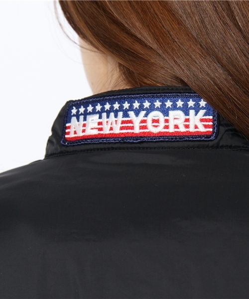 HYSTERIC GLAMOUR（ヒステリックグラマー）の「プリマロフトナイロンタフタ ワッペン付レーシングBZ（ブルゾン・レディース・グリーン/ネイビー/ブラック・FREE）」の16枚目の写真