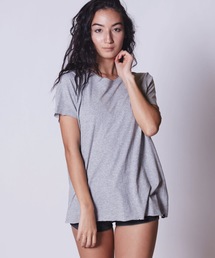 W HRLY CUTBACK CREW SS / ハーレー レディース カットバックTシャツ 水着レイヤード サーフ ビーチ プール リゾート