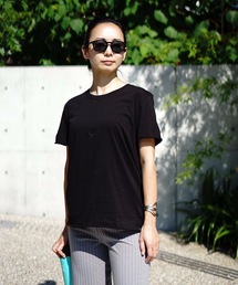 W HRLY CUTBACK CREW SS / ハーレー レディース カットバックTシャツ 水着レイヤード サーフ ビーチ プール リゾート