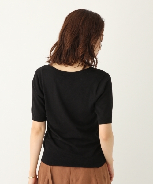 A part by（アパートバイ）の「洗える/14GクールミストVPOニット/SS　793361（ニット/セーター・レディース・ホワイト/ブラック/ベージュ/グリーン/ライトパープル/グレー/レッド/ホワイト系その他・MEDIUM/LARGE）」の10枚目の写真