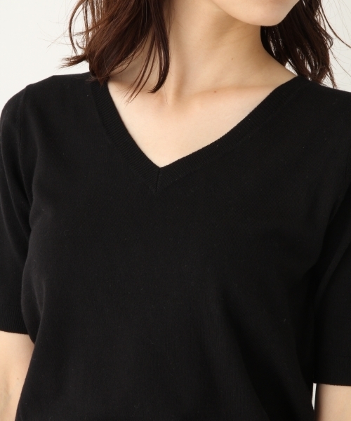 A part by（アパートバイ）の「洗える/14GクールミストVPOニット/SS　793361（ニット/セーター・レディース・ホワイト/ブラック/ベージュ/グリーン/ライトパープル/グレー/レッド/ホワイト系その他・MEDIUM/LARGE）」の14枚目の写真