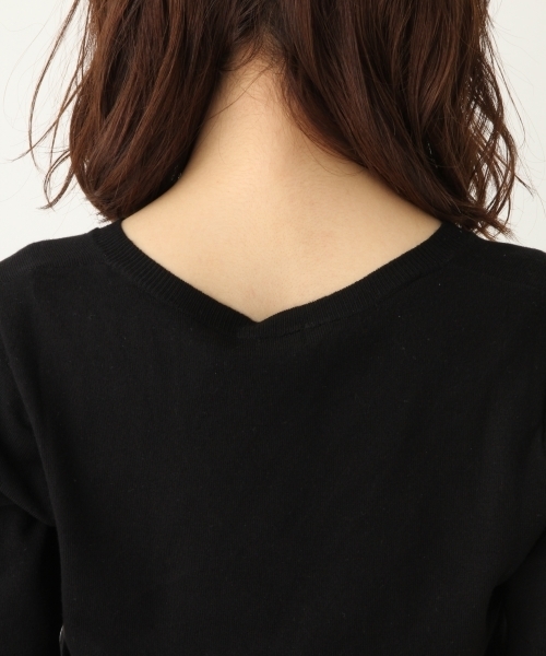 A part by（アパートバイ）の「洗える/14GクールミストVPOニット/SS　793361（ニット/セーター・レディース・ホワイト/ブラック/ベージュ/グリーン/ライトパープル/グレー/レッド/ホワイト系その他・MEDIUM/LARGE）」の16枚目の写真