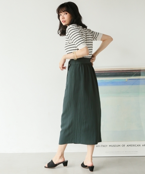 A part by（アパートバイ）の「洗える/14GクールミストVPOニット/SS　793361（ニット/セーター・レディース・ホワイト/ブラック/ベージュ/グリーン/ライトパープル/グレー/レッド/ホワイト系その他・MEDIUM/LARGE）」の17枚目の写真