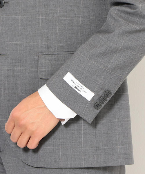 green label relaxing（グリーンレーベルリラクシング）の「TW ECO ウインドペン 2ボタン BK NTHP- ジャケット ＜COOL SUIT＞ ◆（スーツジャケット・メンズ・グレー/ネイビー・52/46/50/44/42/48）」の7枚目の写真