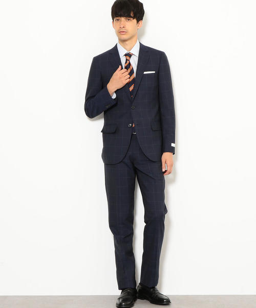 green label relaxing（グリーンレーベルリラクシング）の「TW ECO ウインドペン 2ボタン BK NTHP- ジャケット ＜COOL SUIT＞ ◆（スーツジャケット・メンズ・グレー/ネイビー・52/46/50/44/42/48）」の13枚目の写真