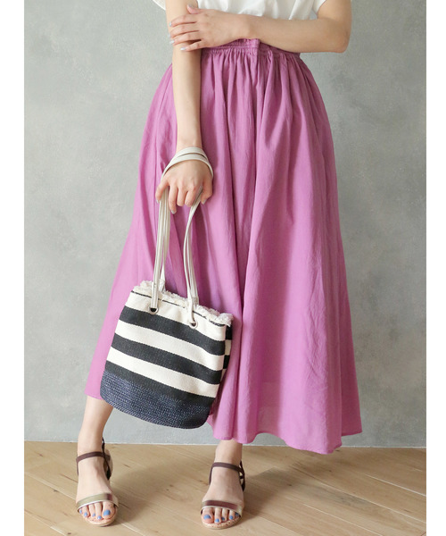 LBC(エルビーシー)の「4枚ハギカラースカート(スカート・レディース・グリーン/ネイビー/パープル・M/L)」の3枚目の写真