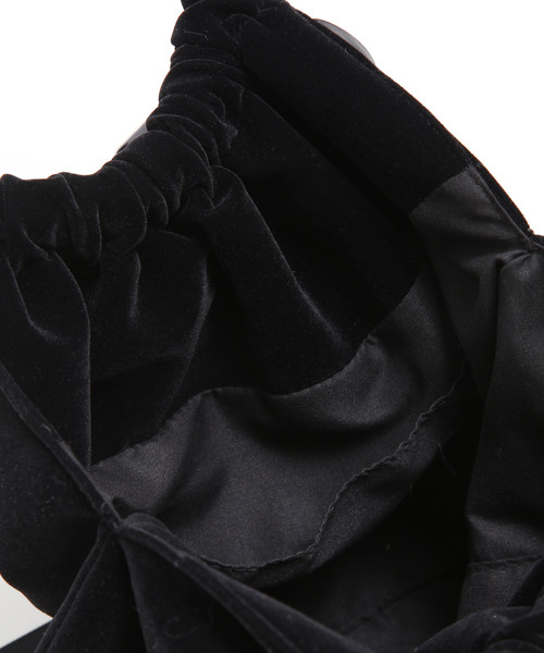 Bilitis dix-sept ans(ビリティスディセッタン)の「【WEB限定】Bilitis sept-ans/ベルベットバッグ(小)(ショルダーバッグ・レディース・ブラック・FREE)」の8枚目の写真