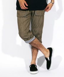 ８(eight) | ボーダー チノ クロップドパンツ ７分丈(チノパンツ)